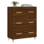 Aparador de madera de ingeniería marrón roble 69,5x34x90 cm de vidaXL, Aparadores - Ref: Foro24-827835, Precio: 99,32 €, Desc...
