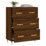 Aparador de madera de ingeniería marrón roble 69,5x34x90 cm de vidaXL, Aparadores - Ref: Foro24-827835, Precio: 99,32 €, Desc...
