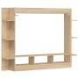 Mueble de TV madera de ingeniería roble Sonoma 152x22x113 cm en Muebles TV | Comprar online en Foru.es