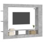 Mueble para TV madera de ingeniería gris hormigón 152x22x113 cm en Muebles TV | Comprar online en Foru.es