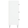 Aparador de madera de ingeniería blanco 69,5x34x90 cm de vidaXL, Aparadores - Ref: Foro24-827844, Precio: 94,95 €, Descuento: %