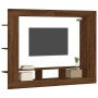 Mueble para TV madera de ingeniería roble marrón 152x22x113 cm en Muebles TV | Comprar online en Foru.es