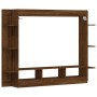 Mueble para TV madera de ingeniería roble marrón 152x22x113 cm en Muebles TV | Comprar online en Foru.es