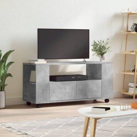 Mueble de TV madera de ingeniería gris hormigón 102x34,5x43 cm en Muebles TV | Comprar online en Foru.es