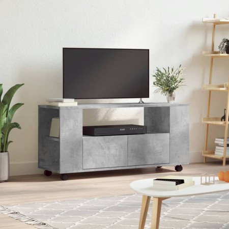 Mueble de TV madera de ingeniería gris hormigón 102x34,5x43 cm en Muebles TV | Comprar online en Foru.es