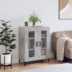 Aparador de madera de ingeniería gris hormigón 69,5x34x90 cm de vidaXL, Aparadores - Ref: Foro24-827792, Precio: 84,70 €, Des...