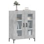 Aparador de madera de ingeniería gris hormigón 69,5x34x90 cm de vidaXL, Aparadores - Ref: Foro24-827792, Precio: 84,70 €, Des...