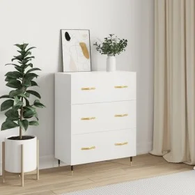 Aparador de madera de ingeniería blanco 69,5x34x90 cm de vidaXL, Aparadores - Ref: Foro24-827828, Precio: 95,78 €, Descuento: %