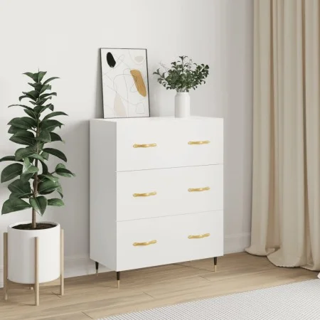Aparador de madera de ingeniería blanco 69,5x34x90 cm de vidaXL, Aparadores - Ref: Foro24-827828, Precio: 95,78 €, Descuento: %