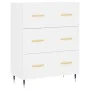 Aparador de madera de ingeniería blanco 69,5x34x90 cm de vidaXL, Aparadores - Ref: Foro24-827828, Precio: 95,78 €, Descuento: %