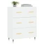 Aparador de madera de ingeniería blanco 69,5x34x90 cm de vidaXL, Aparadores - Ref: Foro24-827828, Precio: 95,78 €, Descuento: %