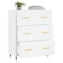 Aparador de madera de ingeniería blanco 69,5x34x90 cm de vidaXL, Aparadores - Ref: Foro24-827828, Precio: 95,78 €, Descuento: %