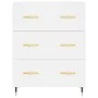 Aparador de madera de ingeniería blanco 69,5x34x90 cm de vidaXL, Aparadores - Ref: Foro24-827828, Precio: 95,78 €, Descuento: %