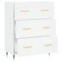 Aparador de madera de ingeniería blanco 69,5x34x90 cm de vidaXL, Aparadores - Ref: Foro24-827828, Precio: 95,78 €, Descuento: %