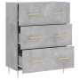 Aparador de madera de ingeniería gris hormigón 69,5x34x90 cm de vidaXL, Aparadores - Ref: Foro24-827840, Precio: 94,79 €, Des...