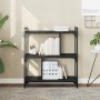 Librería de 3 estantes madera de ingeniería negro 76x32x88 cm en Librerías y estanterías | Comprar online en Foru.es