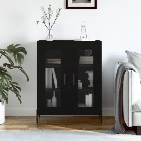 Aparador de madera de ingeniería negro 69,5x34x90 cm de vidaXL, Aparadores - Ref: Foro24-827797, Precio: 79,36 €, Descuento: %