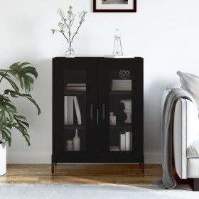 Aparador de madera de ingeniería negro 69,5x34x90 cm de vidaXL, Aparadores - Ref: Foro24-827797, Precio: 92,15 €, Descuento: %