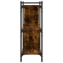 Librería 3 estantes madera ingeniería roble ahumado 76x32x88 cm en Librerías y estanterías | Comprar online en Foru.es