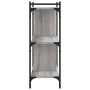 Librería 3 estantes madera ingeniería gris Sonoma 76x32x88 cm en Librerías y estanterías | Comprar online en Foru.es
