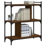 Librería 3 estantes madera ingeniería marrón roble 76x32x88 cm en Librerías y estanterías | Comprar online en Foru.es