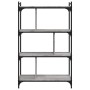 Librería 4 estantes madera ingeniería gris Sonoma 76x32x123 cm en Librerías y estanterías | Comprar online en Foru.es