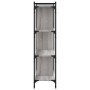 Librería 4 estantes madera ingeniería gris Sonoma 76x32x123 cm en Librerías y estanterías | Comprar online en Foru.es