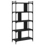 Librería de 5 estantes madera de ingeniería negro 76x32x158 cm en Librerías y estanterías | Comprar online en Foru.es
