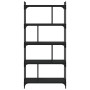 Librería de 5 estantes madera de ingeniería negro 76x32x158 cm en Librerías y estanterías | Comprar online en Foru.es