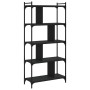 Librería de 5 estantes madera de ingeniería negro 76x32x158 cm en Librerías y estanterías | Comprar online en Foru.es