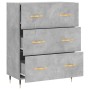 Aparador de madera de ingeniería gris hormigón 69,5x34x90 cm de vidaXL, Aparadores - Ref: Foro24-827832, Precio: 68,17 €, Des...