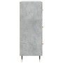 Aparador de madera de ingeniería gris hormigón 69,5x34x90 cm de vidaXL, Aparadores - Ref: Foro24-827832, Precio: 68,17 €, Des...