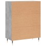 Aparador de madera de ingeniería gris hormigón 69,5x34x90 cm de vidaXL, Aparadores - Ref: Foro24-827832, Precio: 68,17 €, Des...