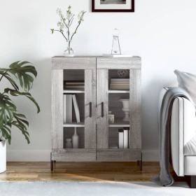 Aparador de madera de ingeniería gris Sonoma 69,5x34x90 cm de vidaXL, Aparadores - Ref: Foro24-827802, Precio: 92,81 €, Descu...