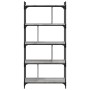 Librería 5 estantes madera ingeniería gris Sonoma 76x32x158 cm en Librerías y estanterías | Comprar online en Foru.es