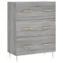 Aparador de madera de ingeniería gris Sonoma 69,5x34x90 cm de vidaXL, Aparadores - Ref: Foro24-827842, Precio: 97,54 €, Descu...