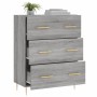 Aparador de madera de ingeniería gris Sonoma 69,5x34x90 cm de vidaXL, Aparadores - Ref: Foro24-827842, Precio: 98,74 €, Descu...