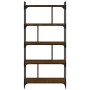 Librería 5 estantes madera ingeniería marrón roble 76x32x158 cm en Librerías y estanterías | Comprar online en Foru.es