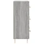 Aparador de madera de ingeniería gris Sonoma 69,5x34x90 cm de vidaXL, Aparadores - Ref: Foro24-827842, Precio: 97,54 €, Descu...