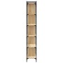 Librería 6 estantes madera ingeniería roble Sonoma 76x32x192 cm en Librerías y estanterías | Comprar online en Foru.es