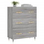 Aparador de madera de ingeniería gris Sonoma 69,5x34x90 cm de vidaXL, Aparadores - Ref: Foro24-827834, Precio: 95,70 €, Descu...