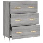 Aparador de madera de ingeniería gris Sonoma 69,5x34x90 cm de vidaXL, Aparadores - Ref: Foro24-827834, Precio: 95,70 €, Descu...