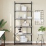 Librería 6 estantes madera ingeniería gris Sonoma 76x32x192 cm en Librerías y estanterías | Comprar online en Foru.es