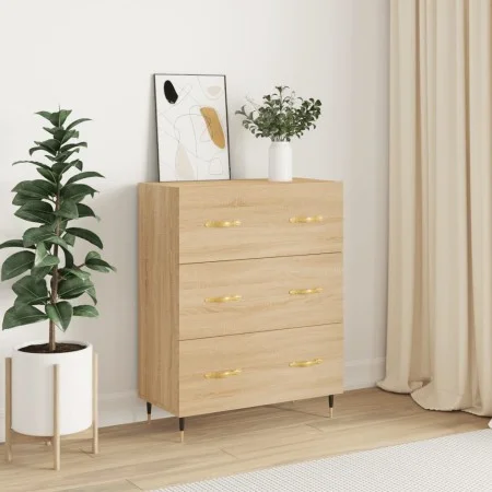 Aparador de madera de ingeniería roble Sonoma 69,5x34x90 cm de vidaXL, Aparadores - Ref: Foro24-827831, Precio: 91,52 €, Desc...