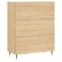 Aparador de madera de ingeniería roble Sonoma 69,5x34x90 cm de vidaXL, Aparadores - Ref: Foro24-827831, Precio: 91,52 €, Desc...