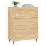 Aparador de madera de ingeniería roble Sonoma 69,5x34x90 cm de vidaXL, Aparadores - Ref: Foro24-827831, Precio: 91,52 €, Desc...