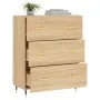 Aparador de madera de ingeniería roble Sonoma 69,5x34x90 cm de vidaXL, Aparadores - Ref: Foro24-827831, Precio: 91,52 €, Desc...