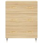 Aparador de madera de ingeniería roble Sonoma 69,5x34x90 cm de vidaXL, Aparadores - Ref: Foro24-827831, Precio: 92,32 €, Desc...