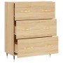 Aparador de madera de ingeniería roble Sonoma 69,5x34x90 cm de vidaXL, Aparadores - Ref: Foro24-827831, Precio: 92,32 €, Desc...