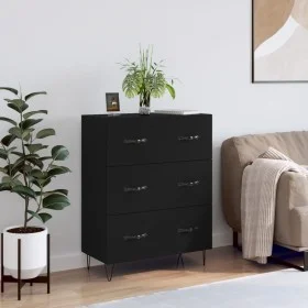 Schwarzes Sideboard aus Holzwerkstoff, 69,5 x 34 x 90 cm von vidaXL, Sideboards - Ref: Foro24-827845, Preis: 93,92 €, Rabatt: %